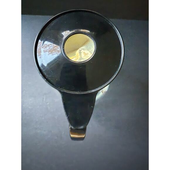 Vintage Coffee Tea Clear Glass Carafe Pot Gold Diamond Star Pattern MCM Atomic - Picture 4 of 9